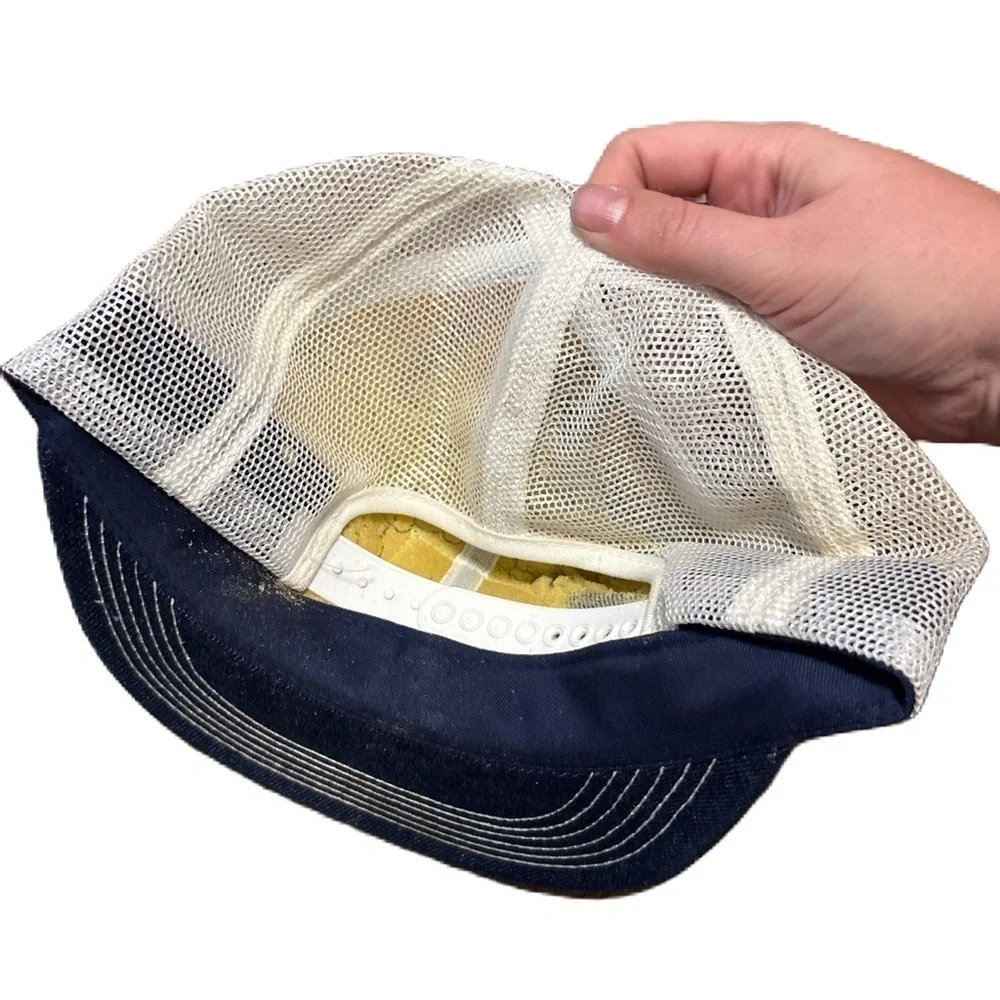 Vintage Ford New Holland Denim Snapback Trucker Hat Cap 70s K Products